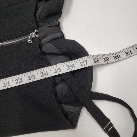 Bebe X Naven Black Bustier Lace up  Bodycon Dress Size 8 - Picture 14 of 15